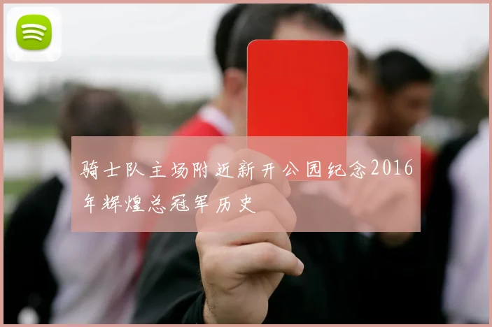 骑士队主场附近新开公园纪念2016年辉煌总冠军历史